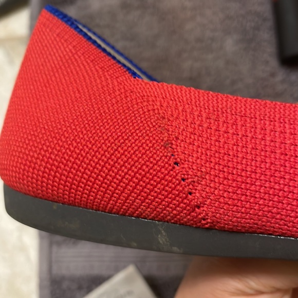 Rothy’s pointed flats. Used a couple times with some light scuffs on the side. - Picture 5 of 7